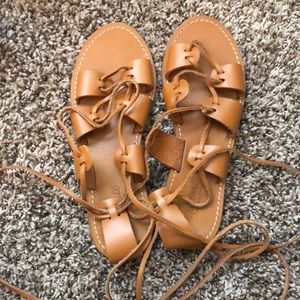 Lace Up Madewell Sandals